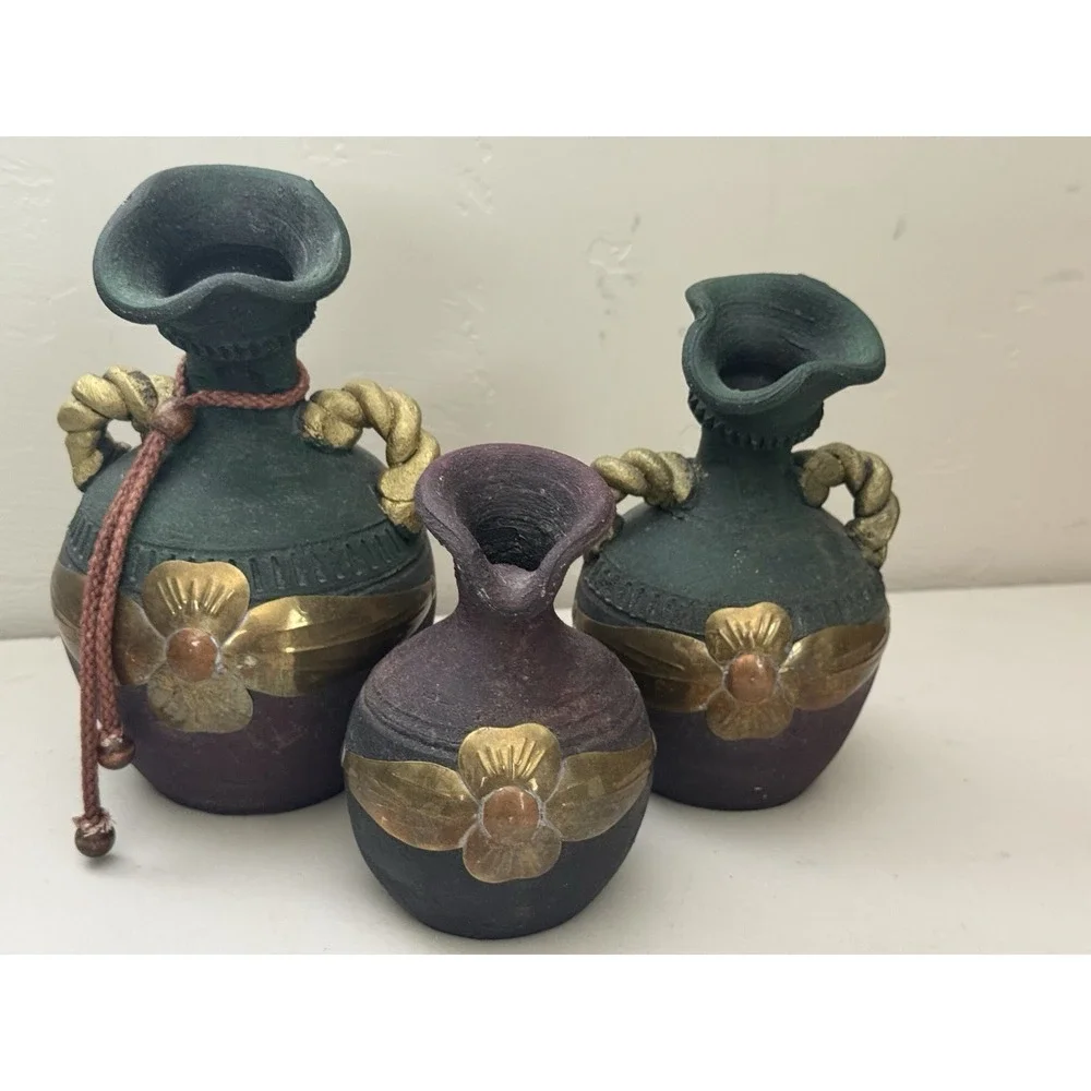 handmade black clay pottery this product